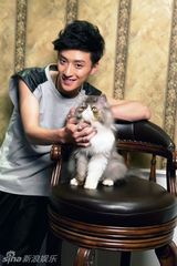 组图：乔任梁登宠物杂志 爱心绝招搞定大牌猫咪
