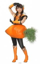 组图：AKB48成员拍广告变身蔬菜