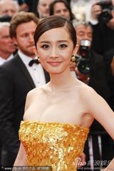 组图：杨幂陈廷嘉助阵《锈与骨》 单色礼服华美大方