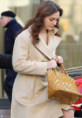 高清组图：莉顿-梅斯特现身《绯闻女孩》片场