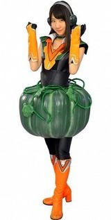 组图：AKB48成员拍广告变身蔬菜