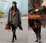 明星爱街拍第11期：冬日军旅风搭配硬朗帅气