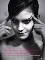 组图：艾玛沃特森小丑哭妆登杂志 纯白脸颊另类