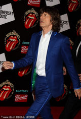 组图：滚石乐队出席摄影展 纪念50周年