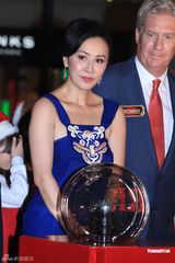 组图：古天乐为圣诞树亮灯 刘嘉玲否认赴美人工受孕