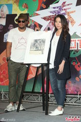 组图：陈绮贞结婚无着落 张震岳猛健身晒成黑炭