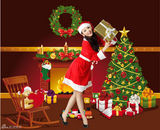 高清组图：青春美少女甜蜜圣诞大片曝光