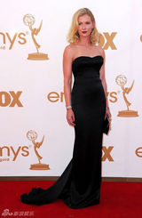 组图：第63届艾美奖红毯女星斗艳之黑色礼服篇