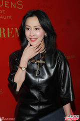 组图：刘嘉玲出席活动红唇贵气 关之琳蕾丝性感