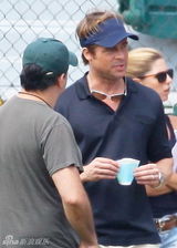 幻灯图集：《点球成金》洛杉矶开机 皮特现身片场