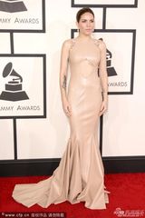 组图：斯盖拉-格蕾亮相红毯 穿透视裙似全裸