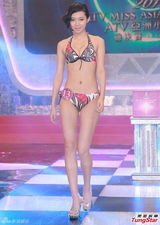 组图：候选亚姐泳装亮相 扬言日后拍戏不露点