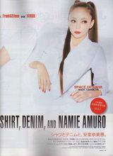 组图：辣妈安室奈美惠登封面 帽装帅气秀美腿