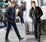 明星爱街拍第17期：20款人气朋克机车夹克搭配