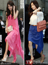 组图：少女时代郑丽媛等盛装出席品牌时尚秀