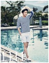 组图：韩星朴海镇拍杂志写真 清凉惬意有型