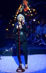 组图：克里斯汀娜爆乳紧身献唱 瘦身明显秀曲线