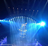 组图：P!nk高空倒吊演唱 与舞伴激情肉搏