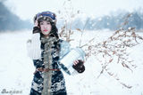 组图：苏青唯美雪域写真 演绎梦幻林海雪原