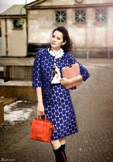 高清图：伊能静演绎柏林风情时尚街拍优雅绽放