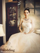 高清组图：韩星金尹慧婚纱写真变性感优雅美丽新娘