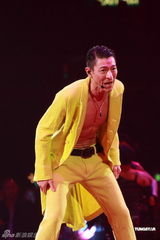 组图：刘德华“体力派”演唱会 与黎明携手同台