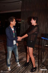 组图：黄贯中等出席电台台庆 曝朱茵预产期冬至