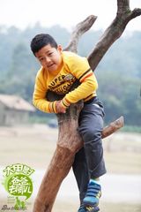 组图：《爸爸》萌娃接力 石头化身柔情男子汉