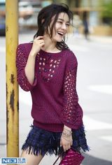 组图：袁姗姗街拍大片现暖春街头定义时尚