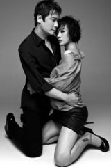 组图：罗嘉良苏岩黑白写真 情人节上演甜蜜诱惑