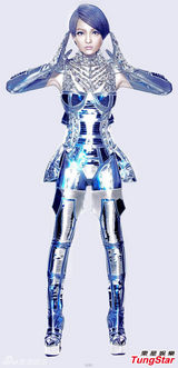 组图：张韶涵新专辑玩机器人创意 未来感十足