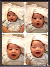 组图：品冠1岁儿子萌照 网友期待参加《爸爸》