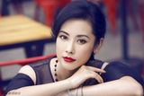 组图：杨明娜红唇复古写真曝光 透视装显冷艳