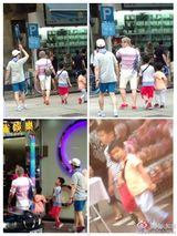 组图：韩版《爸爸》中国行 上海香港两地遭围观