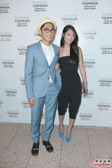 组图：谢婷婷参加酒会 林德信自称打扮像德普