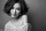 组图：徐洁儿黑白写真展慵懒素雅文艺范儿