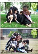 组图：节操碎一地！大学毕业照恶搞电影海报