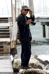 组图：金狮奖韩国导演金基德现身威尼斯海滩