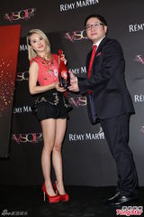 组图：蔡依林红裙亮相活动否认年底见家长