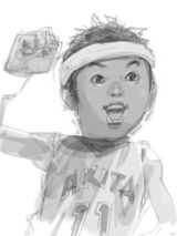 组图：《灌篮高手》作者发微笑系列漫画为灾民打气