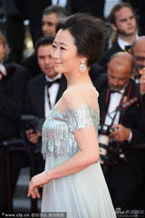 组图：贾樟柯爱妻赵涛亮相 闪亮长裙东方优雅