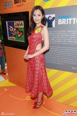 组图：傅颖出席世界杯活动 笑看整容指控