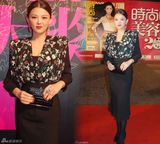 明星爱街拍42期：花朵和格子的碰撞(组图)