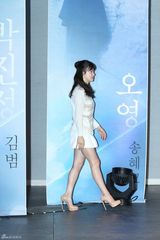 高清组图：宋慧乔透视装宣传新剧 赵仁成帅气