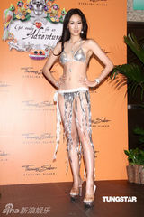 幻灯图：张惠妹男友现身珠宝发布会 称尚无结婚打算