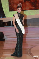 组图：张曦雯夺中华小姐冠军 季军林家冰连中三元