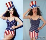 组图：药不能停！少年用面条水果扮欧美天后