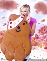 组图：众女星拍广告童趣盎然 置身色彩缤纷蛋糕世界 