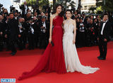 组图：霓裳轻舞东方美 戛纳红毯上的中国女星