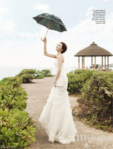 组图：车艺莲拍婚纱写真 美型高挑如芭比娃娃